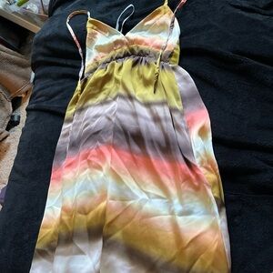 Multicolor Strappy Women's Dress